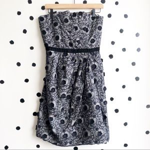 Marc by Marc Jacobs Strapless Embroidered Cocktail Dress • Size 6